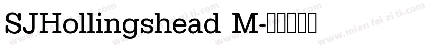 SJHollingshead M字体转换